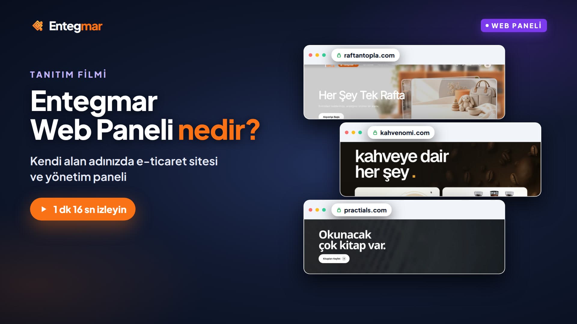 Entegmar Web Paneli tanıtım filmi: nedir, ne değildir, ne yapar.