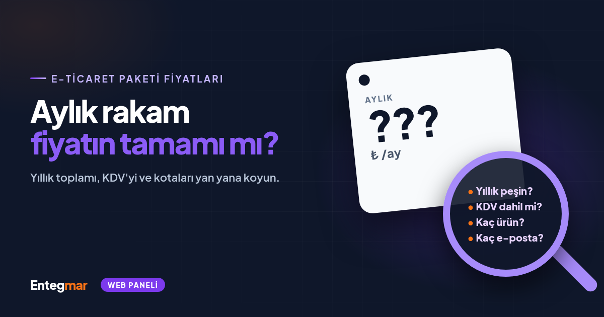 E-Ticaret Paketi Fiyatları 2026: Aylık Görünen Rakamın Arkasındaki Yıllık Tutar
